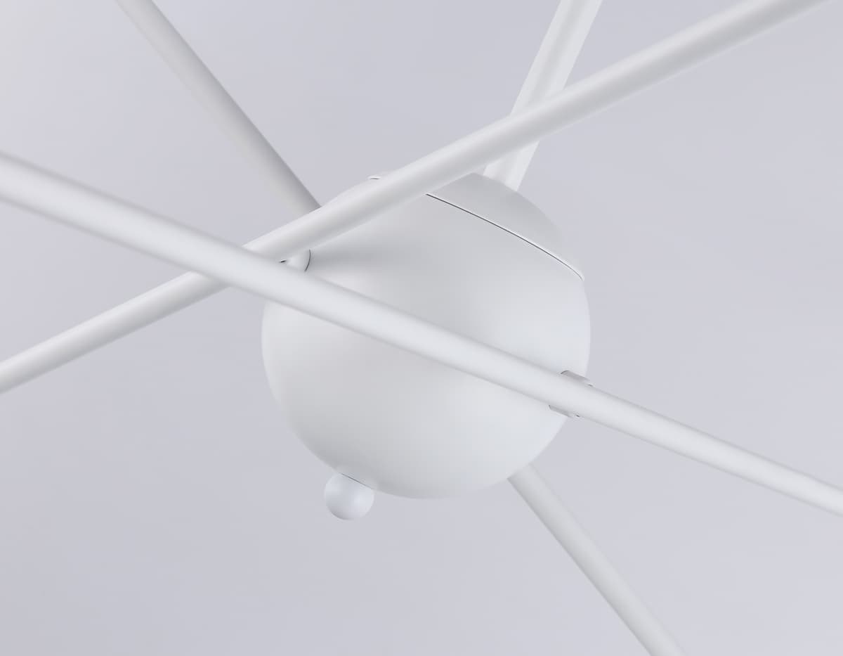 Подвесной светильник в стиле лофт TR80432/6 WH/GD белый/золото E27/6 max 60W D950*730 Ambrella Light 9
