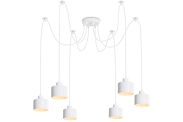 Подвесной светильник в стиле лофт TR8131/6 WH белый E27*6 max 40W D700*800 Ambrella Light 3