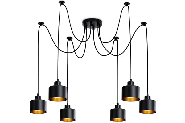 Подвесной светильник в стиле лофт TR8132/6 BK черный E27*6 max 40W D700*800 Ambrella Light 3