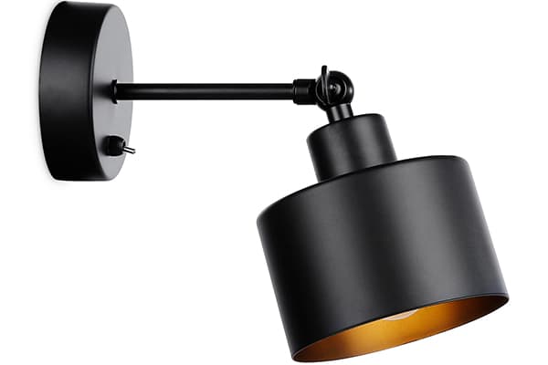 Накладной спот с выключателем в стиле лофт TR8137 BK черный E27 max 40W D120*290 Ambrella Light 3