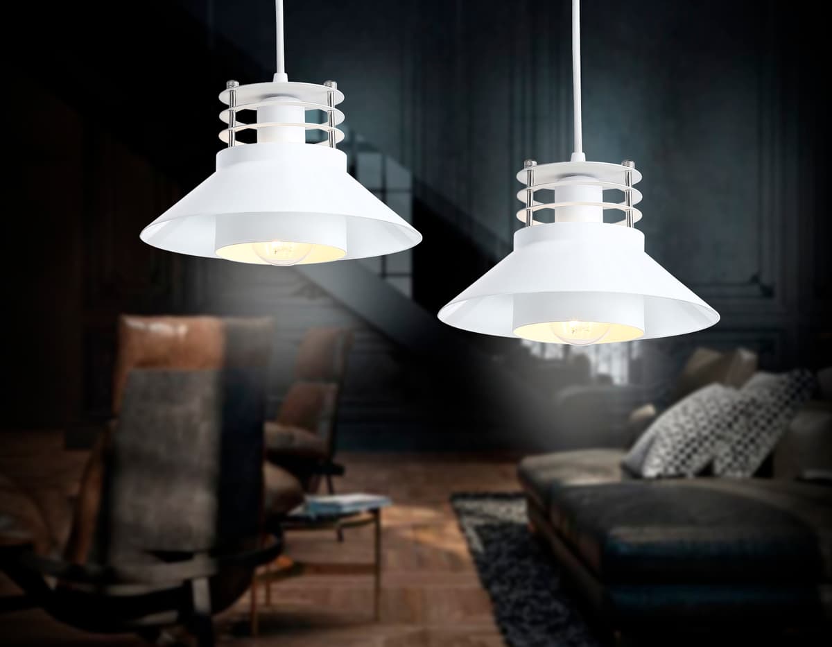 Подвесной светильник в стиле лофт TR8171 WH белый E27 max 40W D203*940 Ambrella Light 4