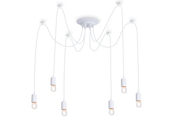 Подвесная люстра в стиле лофт TR8177/6 WH белый E27*6 max 40W D630*910 Ambrella Light 3