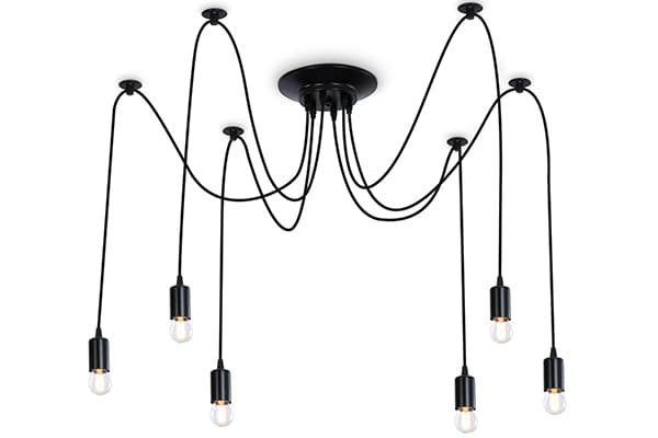 Подвесная люстра в стиле лофт TR8178/6 BK черный E27 max 40W D630*910 Ambrella Light 3