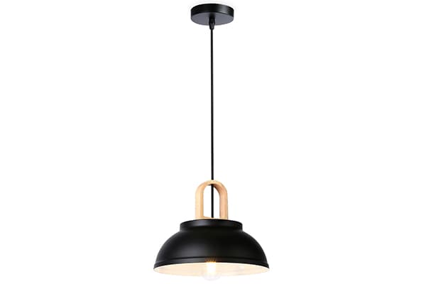 Подвесной светильник в стиле лофт TR8192 BK/LW черный/светлое дерево E27 max 40W D290*900 Ambrella Light 3