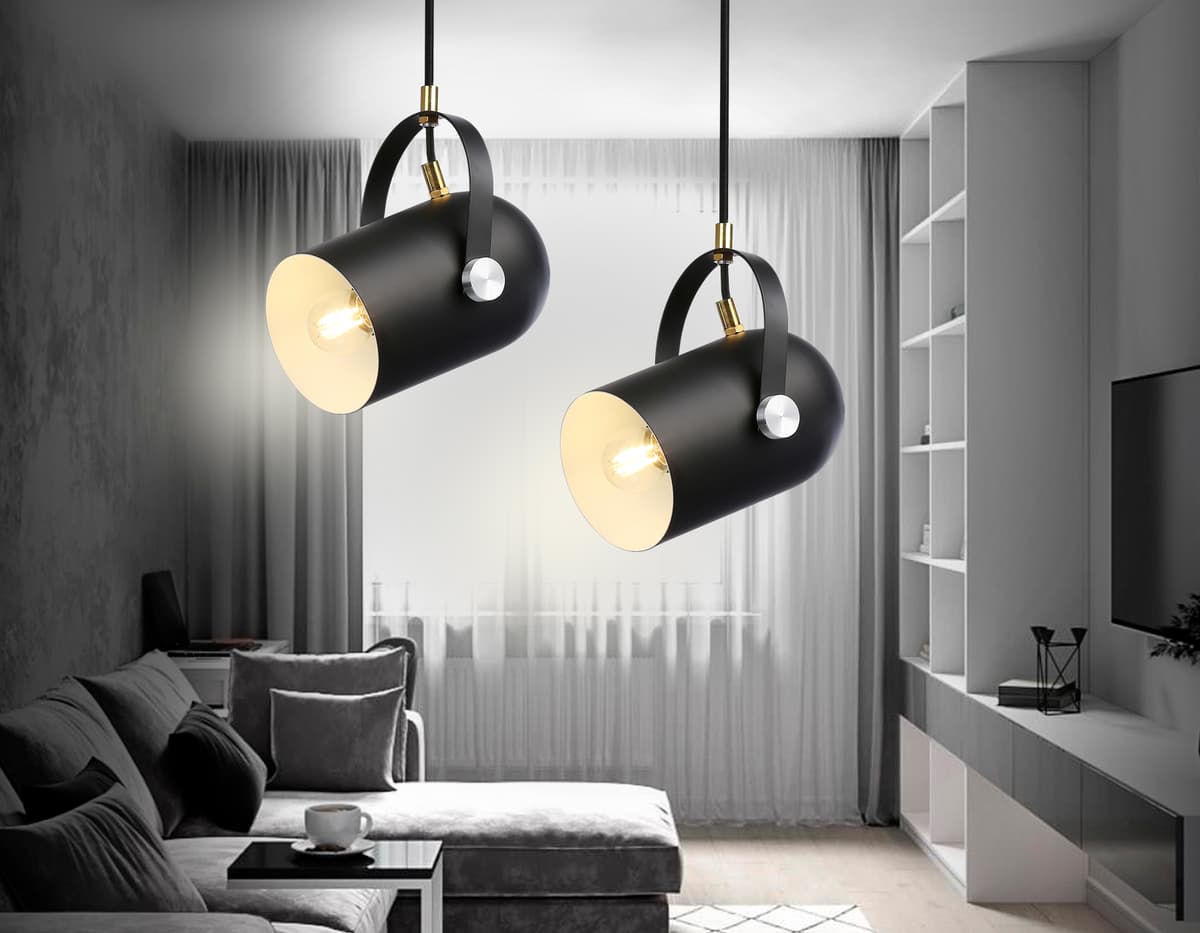 Подвесной светильник в стиле лофт TR8206 BK черный E27 max 40W D117*1035 Ambrella Light 4