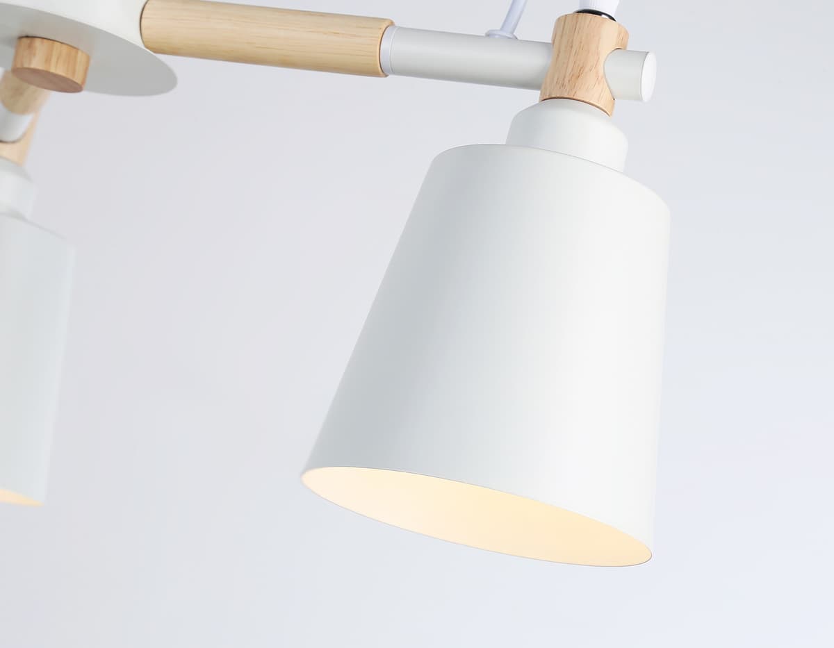 Подвесная люстра TR82204/3 WH/LW белый/светлое дерево E27/3 max 40W D560*430 Ambrella Light 10