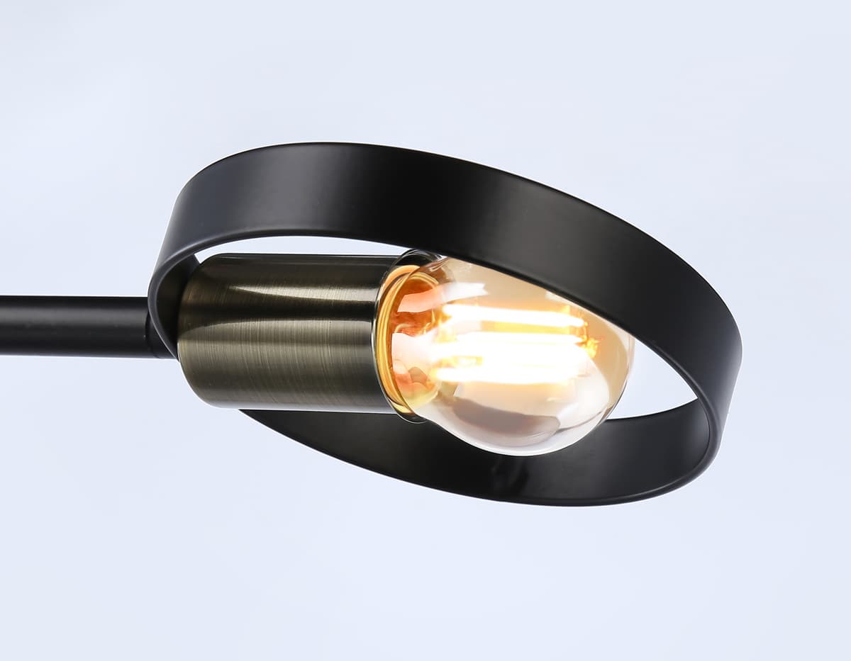 Подвесной светильник со сменной лампой TR8225/2 BK/SB черный/бронза E27/2 max 40W 510*165*190 Ambrella Light 8