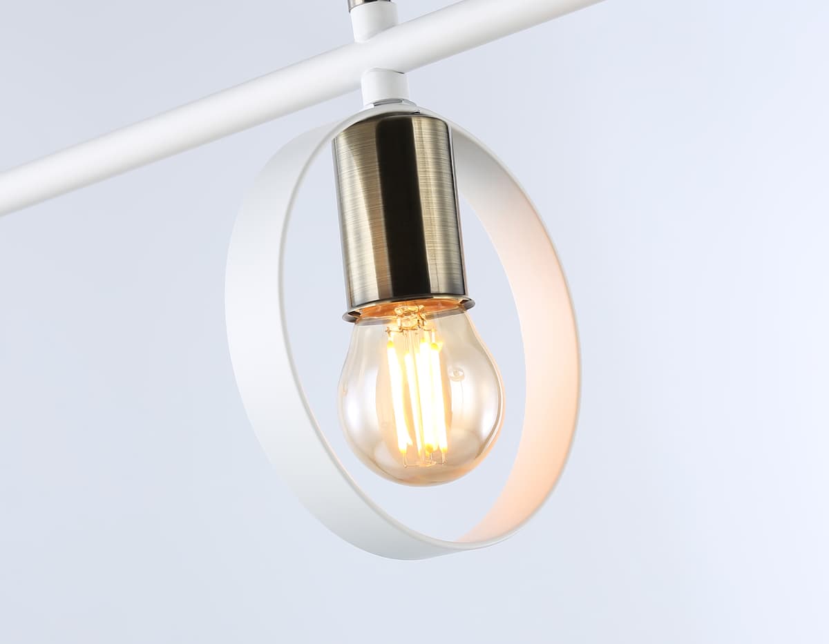 Подвесной светильник со сменной лампой TR8228/3 WH/SB белый/бронза E27/3 max 40W 660*165*300 Ambrella Light 7