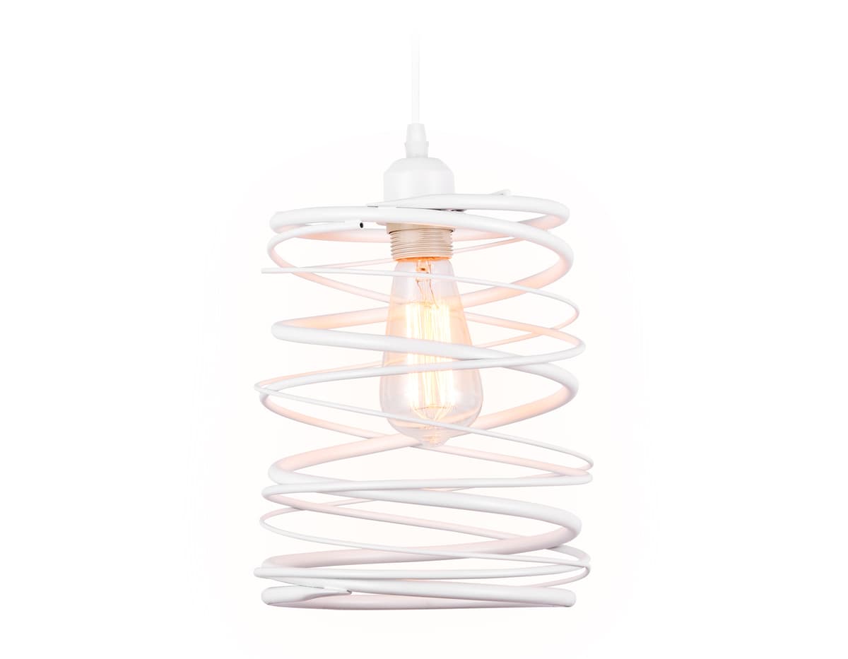 Подвесной светильник в стиле лофт TR8400 WH белый E27 max 60W D210*1060 Ambrella Light 5