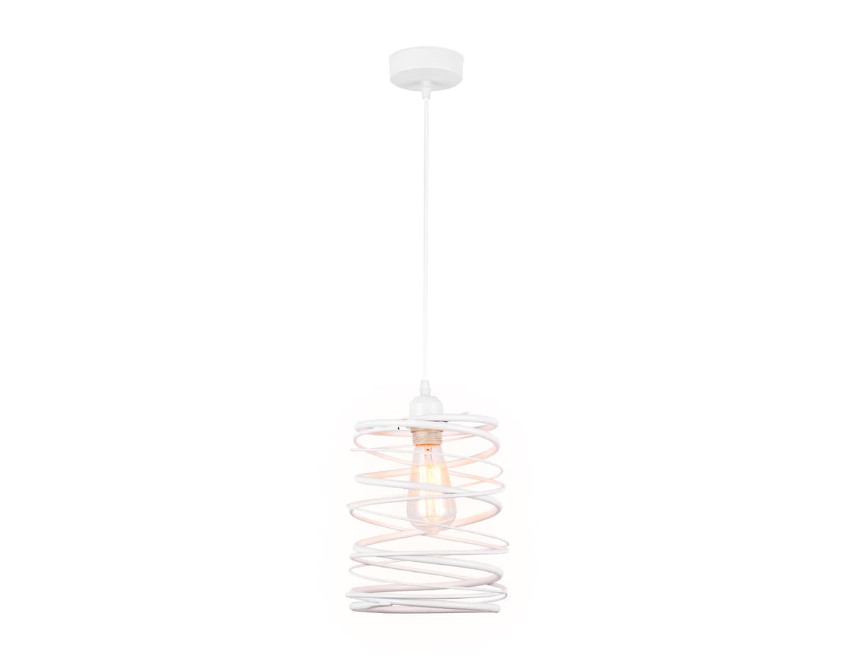 Подвесной светильник в стиле лофт TR8400 WH белый E27 max 60W D210*1060 Ambrella Light 7