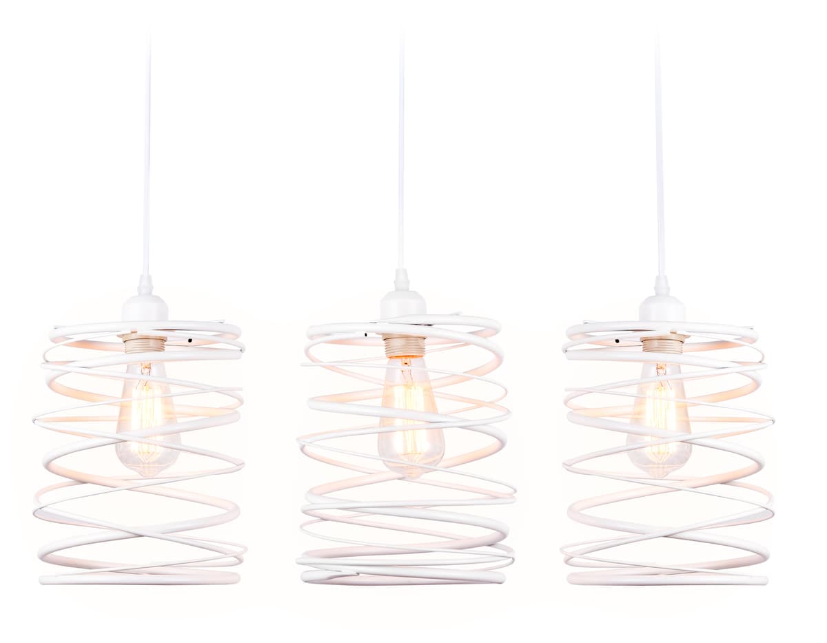 Подвесной светильник в стиле лофт TR8402/3 WH белый E27/3 max 60W 740*210*730 Ambrella Light 5