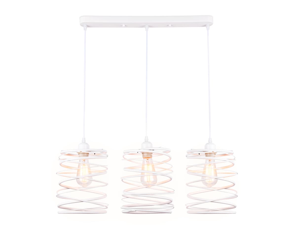 Подвесной светильник в стиле лофт TR8402/3 WH белый E27/3 max 60W 740*210*730 Ambrella Light 7