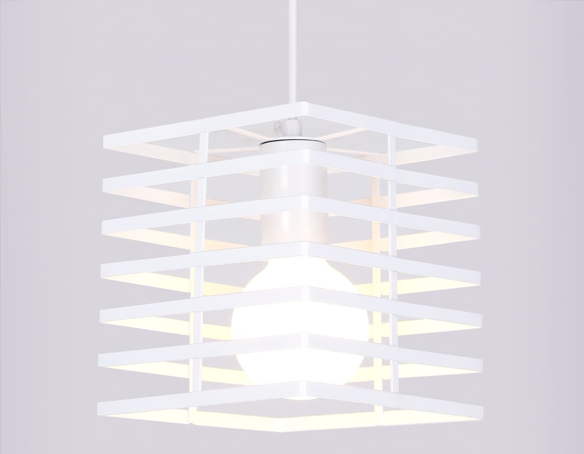 Подвесной светильник в стиле лофт TR8410 WH белый E27 max 60W 160*160*950 Ambrella Light 6