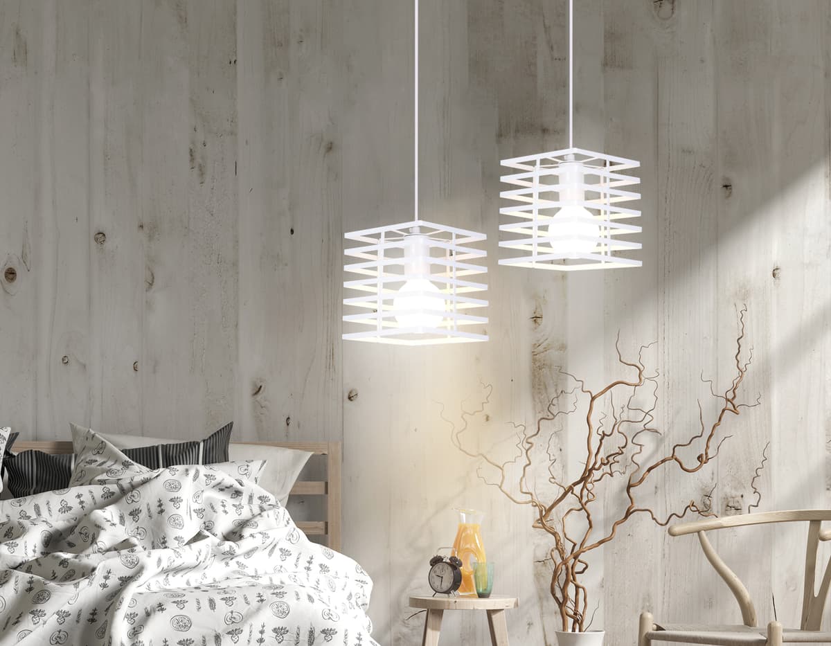 Подвесной светильник в стиле лофт TR8410 WH белый E27 max 60W 160*160*950 Ambrella Light 8