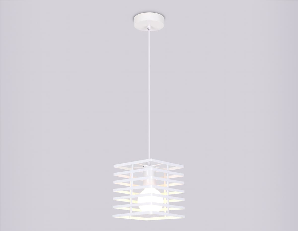 Подвесной светильник в стиле лофт TR8410 WH белый E27 max 60W 160*160*950 Ambrella Light 9