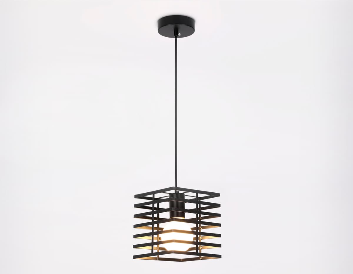 Подвесной светильник в стиле лофт TR8411 BK черный E27 max 60W 160*160*950 Ambrella Light 10