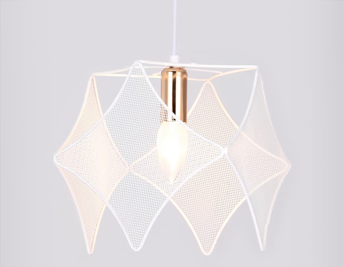 Подвесной светильник в стиле лофт TR8420 WH/GD белый/золото E14 max 40W D285*1000 Ambrella Light 6