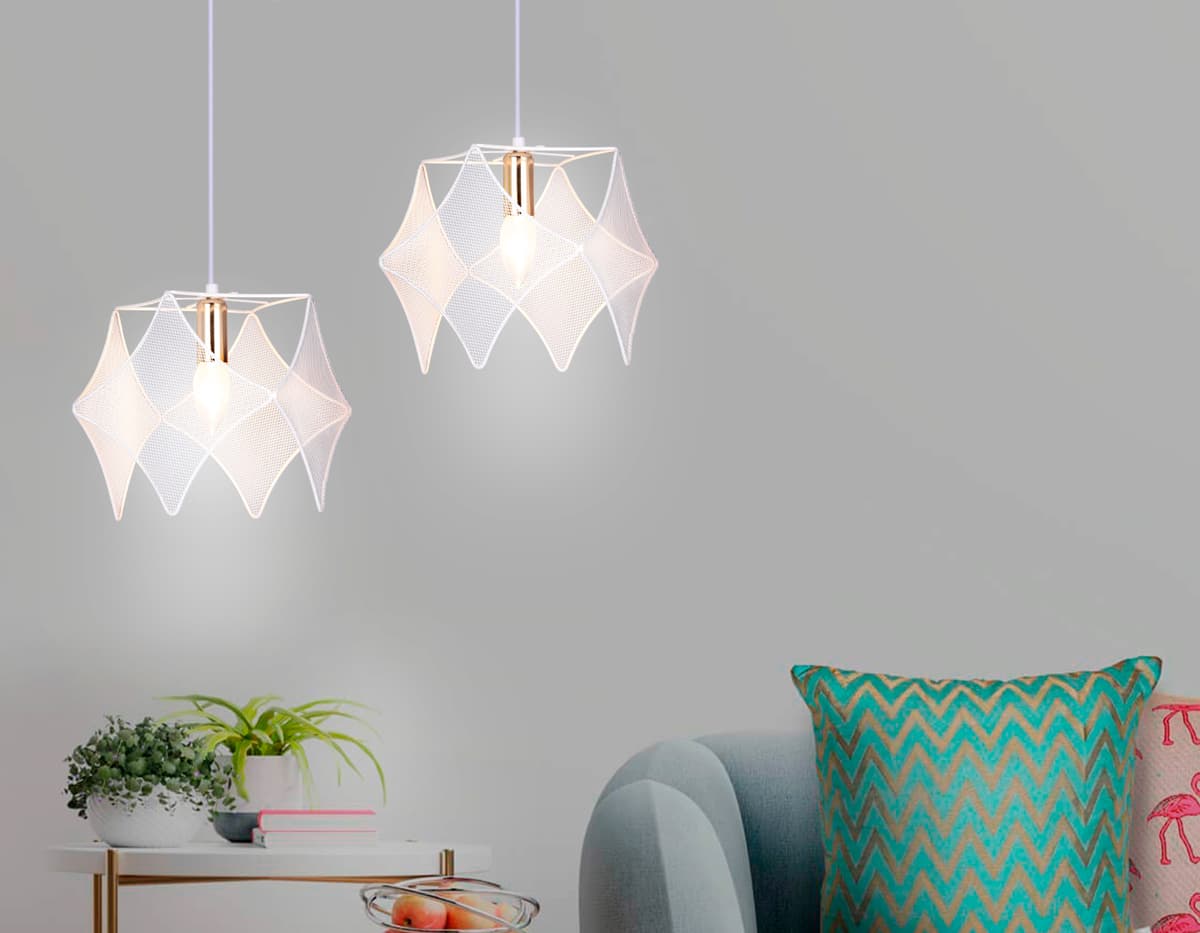 Подвесной светильник в стиле лофт TR8420 WH/GD белый/золото E14 max 40W D285*1000 Ambrella Light 8