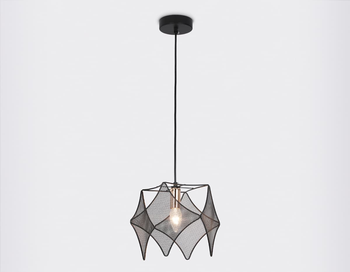Подвесной светильник в стиле лофт TR8421 BK/GD черный/золото E14 max 40W D285*1000 Ambrella Light 9