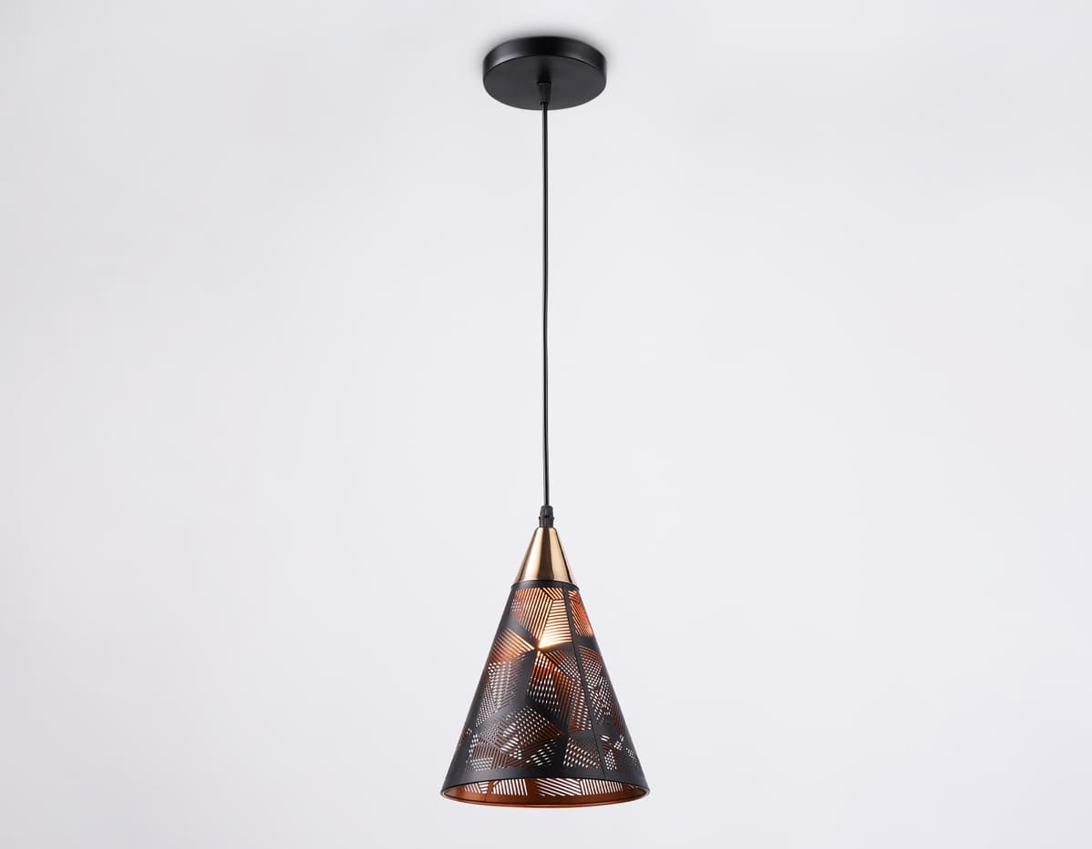 Подвесной светильник TR8431 BK/FGD черный/золото E27 max 40W D180*800 Ambrella Light 11