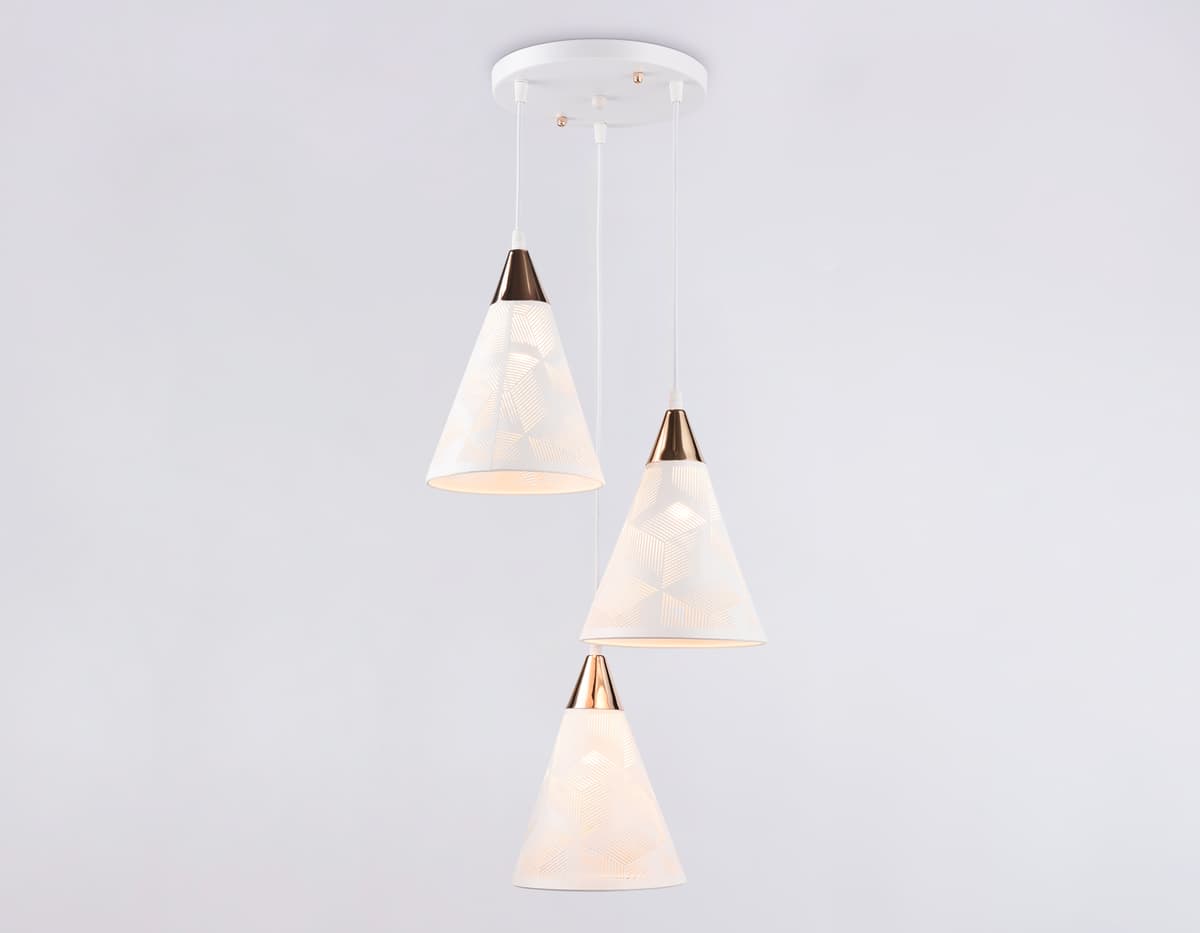 Подвесной светильник TR8433/3 WH/FGD белый/золото E27/3 max 40W D360*800 Ambrella Light 11