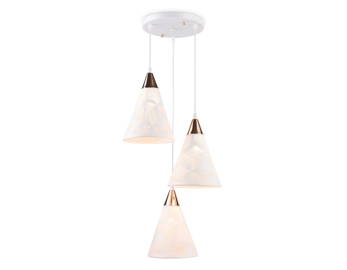 Подвесной светильник TR8433/3 WH/FGD белый/золото E27/3 max 40W D360*800 Ambrella Light 7