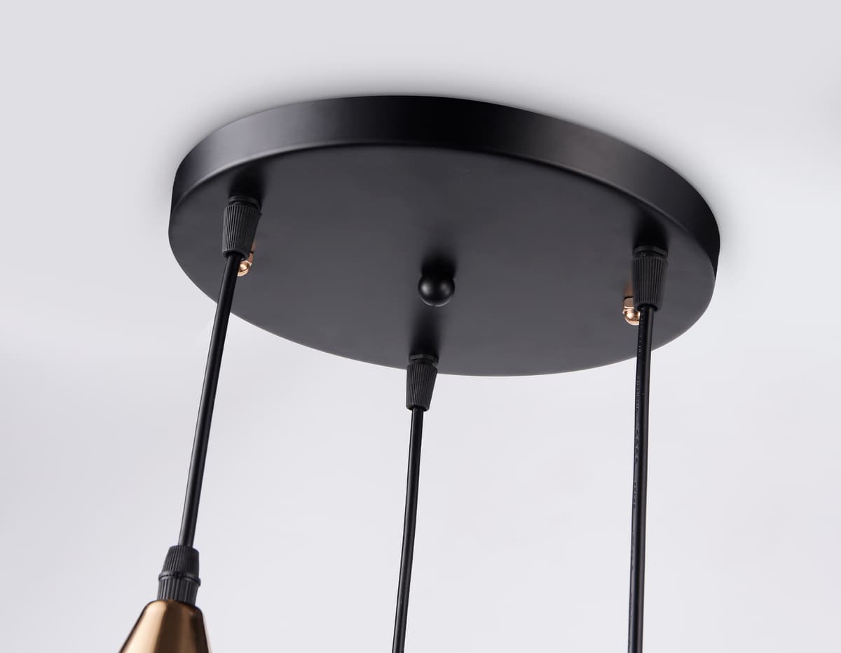 Подвесной светильник TR8435/3 BK/FGD черный/золото E27/3 max 40W D360*800 Ambrella Light 9