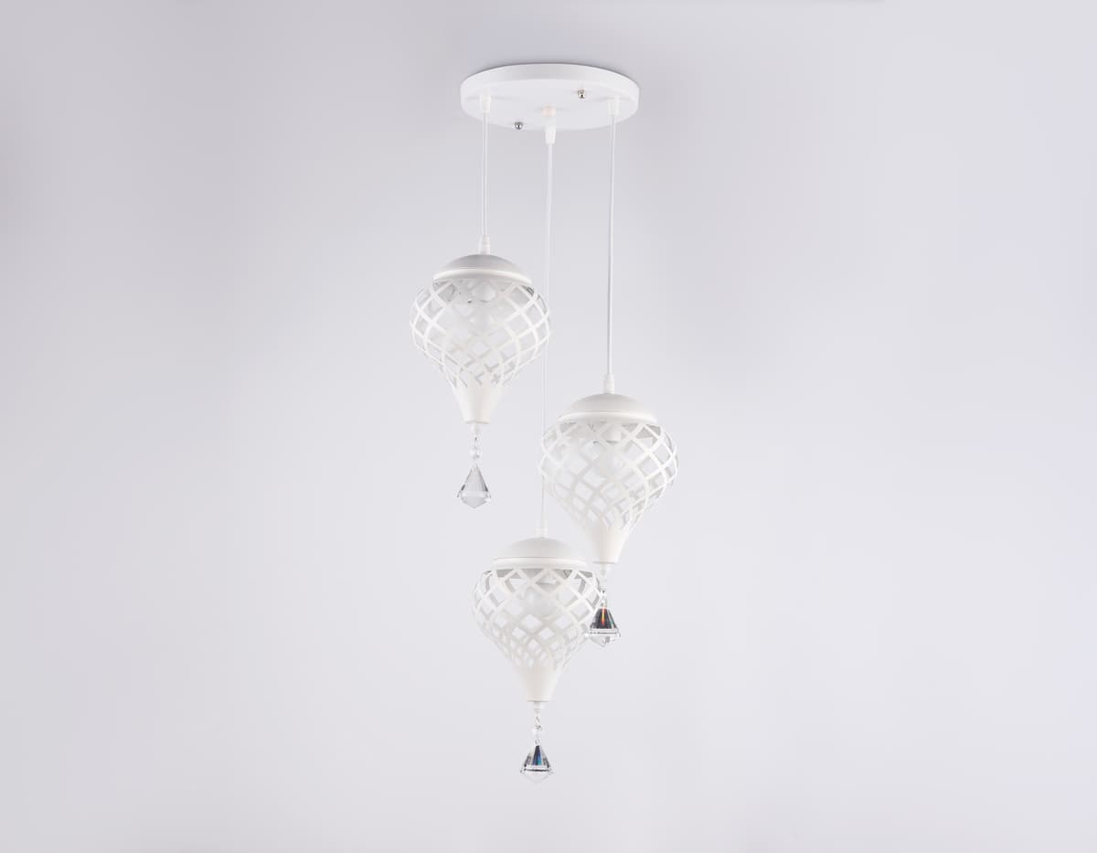 Подвесной светильник TR8443/3 WH белый E27/3 max 40W D350*800 Ambrella Light 12