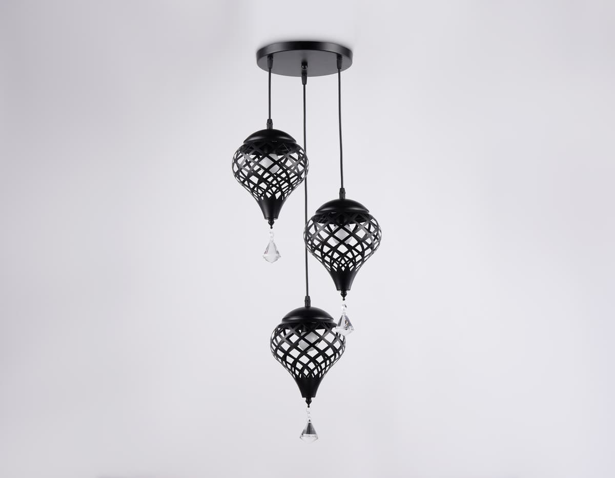 Подвесной светильник TR8444/3 BK черный E27/3 max 40W D350*800 Ambrella Light 10