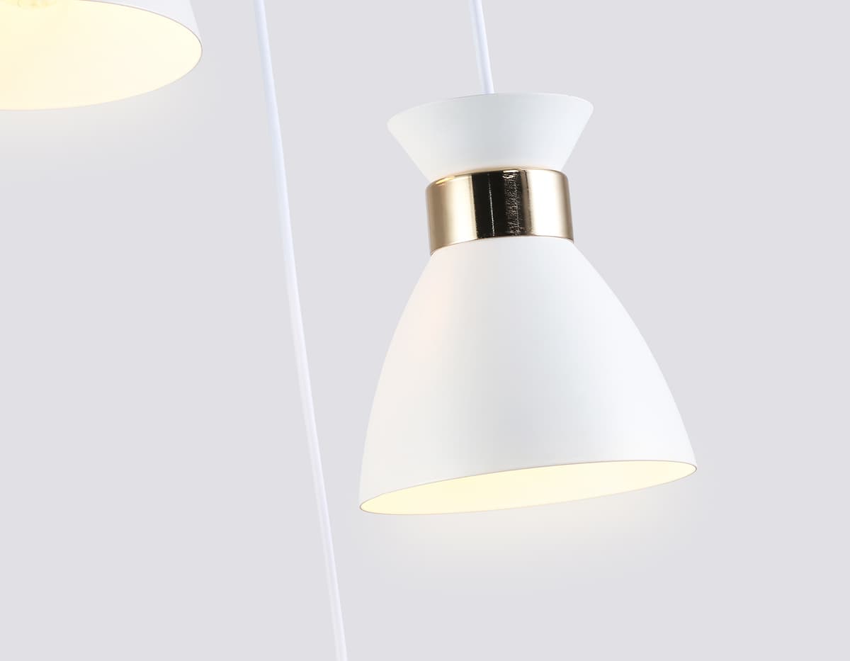 Светильник подвесной в стиле лофт TR8467/3 WH/FGD белый/золото E27/3 max 60W D340*1000 Ambrella Light 10