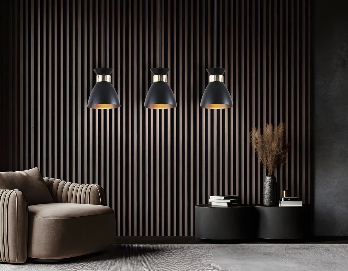 Светильник подвесной в стиле лофт TR8469/3 BK/FGD черный/золото E27/3 max 60W 550*135*1000 Ambrella Light 11