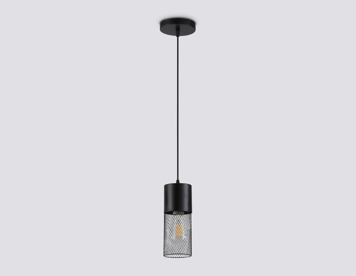 Светильник подвесной TR8500 BK черный E27 max 60W D100*1000 Ambrella Light 9