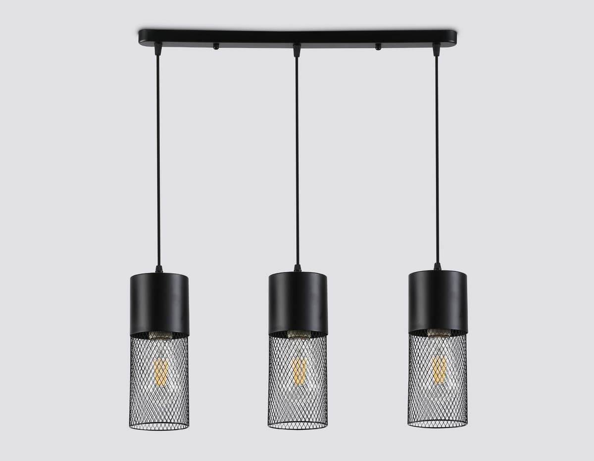 Светильник подвесной TR8501/3 BK черный E27/3 max 60W 550*100*1000 Ambrella Light 9