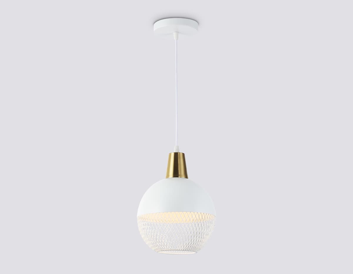 Светильник подвесной TR8502 WH/CP белый/медь E27 max 60W D200*1000 Ambrella Light 8