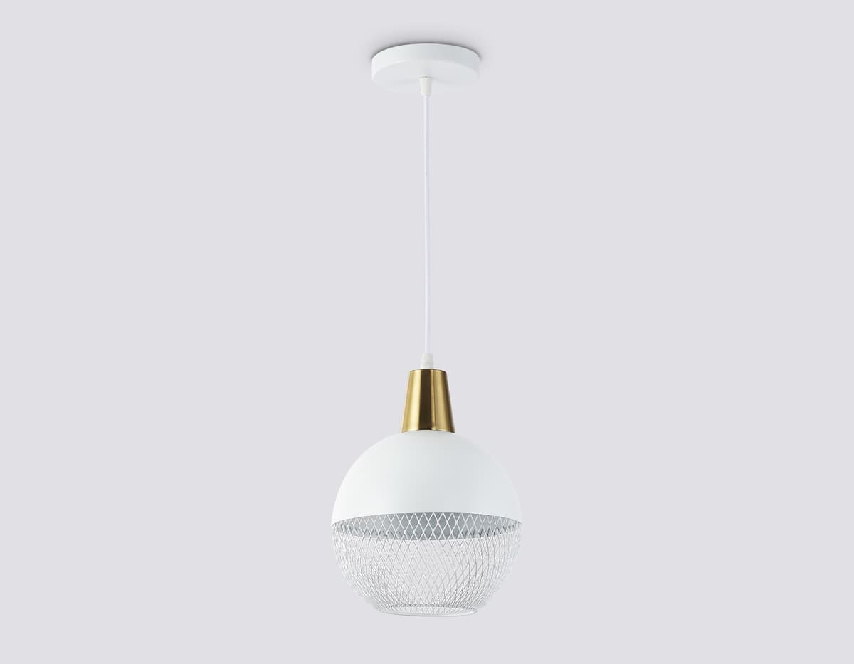 Светильник подвесной TR8502 WH/CP белый/медь E27 max 60W D200*1000 Ambrella Light 9