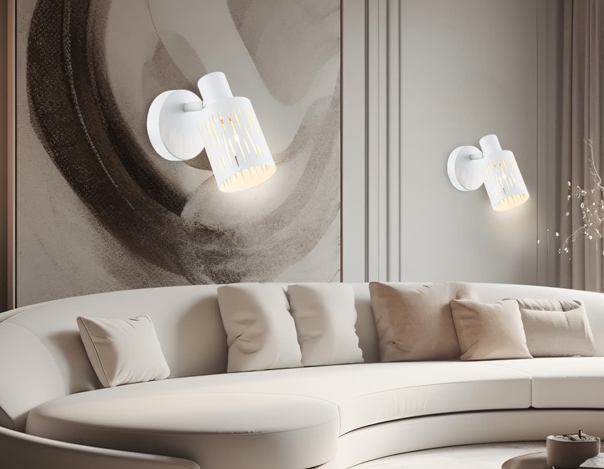 Настенно-потолочный спот в стиле лофт TR8663 WH белый E14 max 60W 180*100*150 Ambrella Light 11