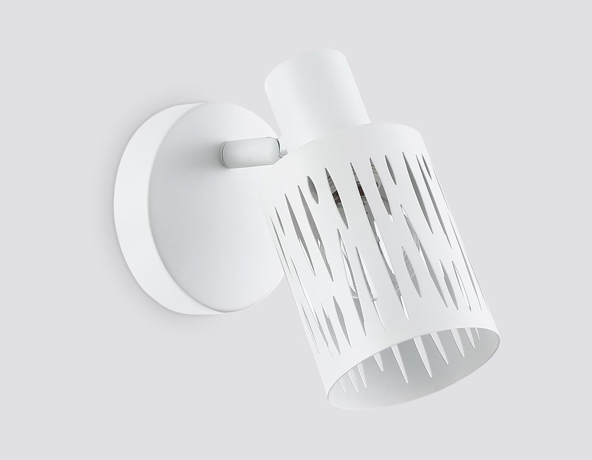 Настенно-потолочный спот в стиле лофт TR8663 WH белый E14 max 60W 180*100*150 Ambrella Light 9