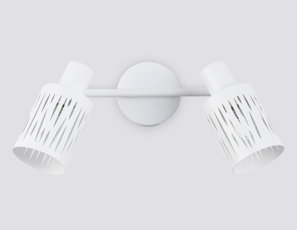 Настенно-потолочный спот в стиле лофт TR8664/2 WH белый E14/2 max 60W 360*100*190 Ambrella Light 9