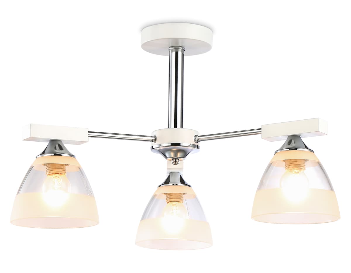 Подвесная люстра TR9091/3 WH/CH белый/хром E27*3 max 40W D570*270 Ambrella Light 7