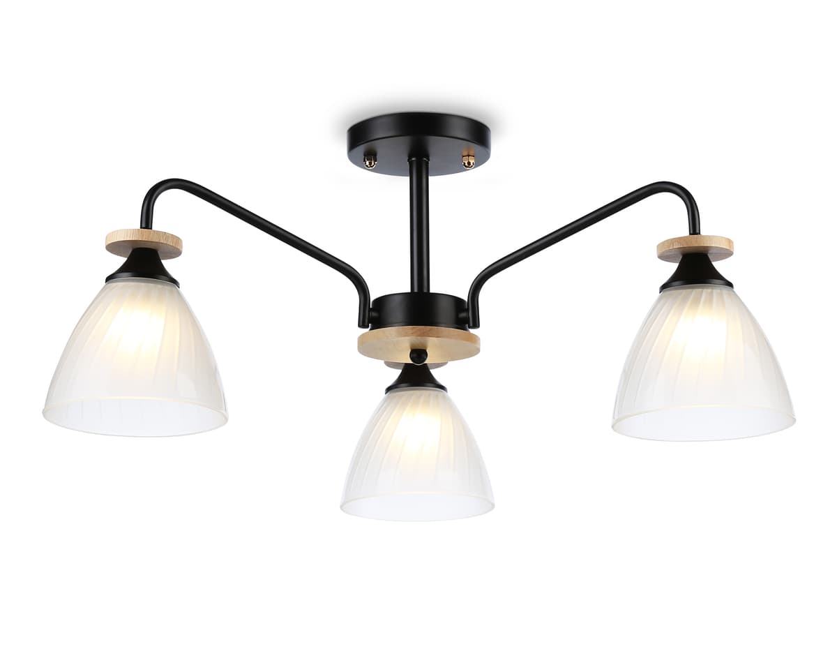 Подвесной светильник TR9564/3 BK/FR черный/белый матовый E27/3 max 40W D620*250 Ambrella Light 2