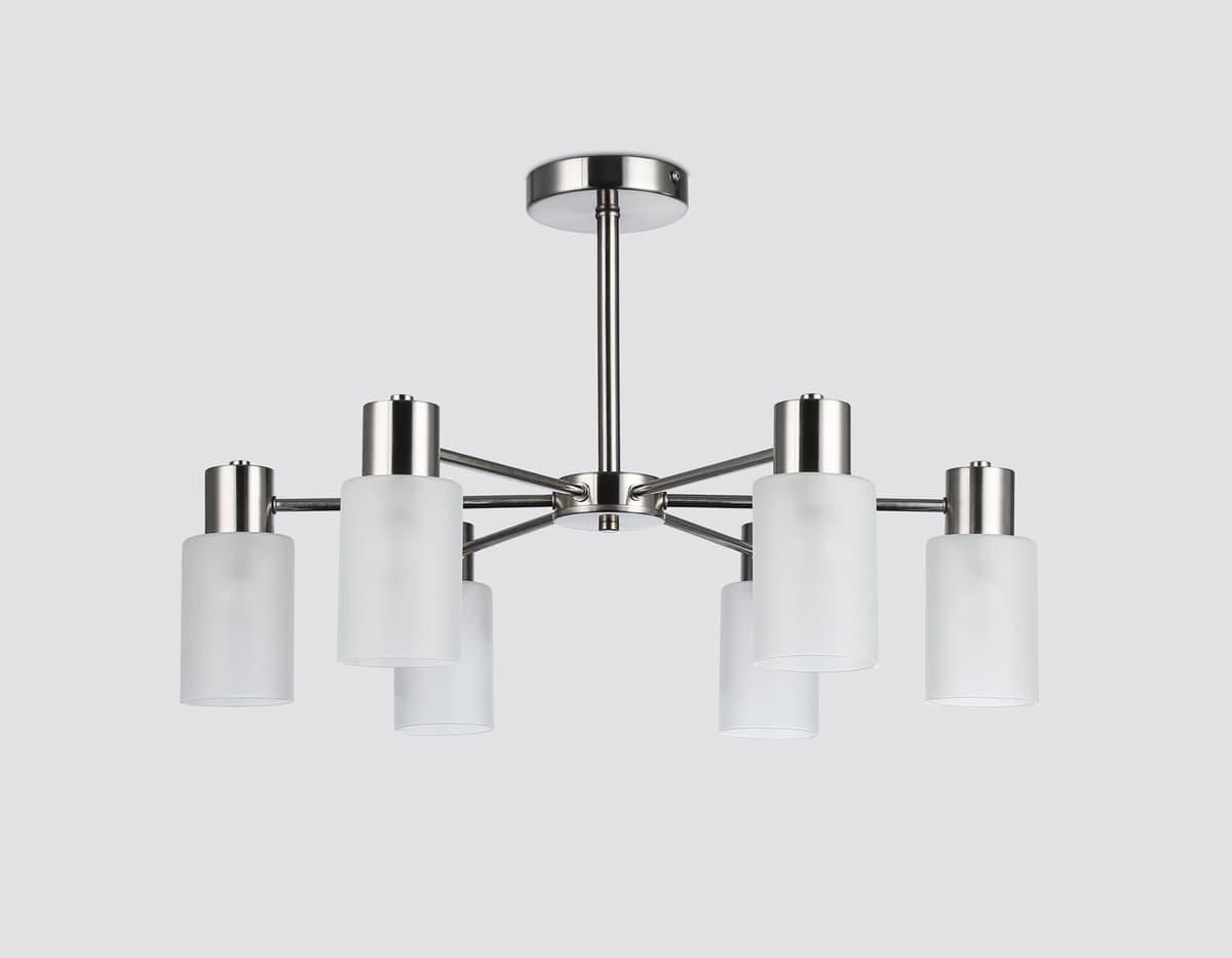 Подвесной светильник TR9572/6 SN сатин E14*6 max 40W 620*620*385 Ambrella Light 12