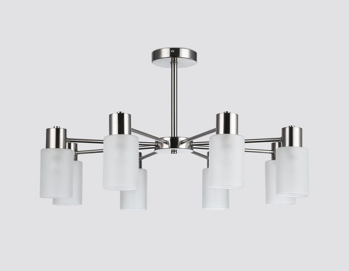 Подвесной светильник TR9575/8 SN сатин E14*8 max 40W 720*720*385 Ambrella Light 12