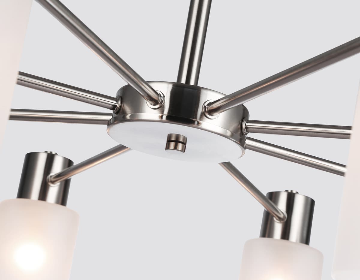 Подвесной светильник TR9575/8 SN сатин E14*8 max 40W 720*720*385 Ambrella Light 9
