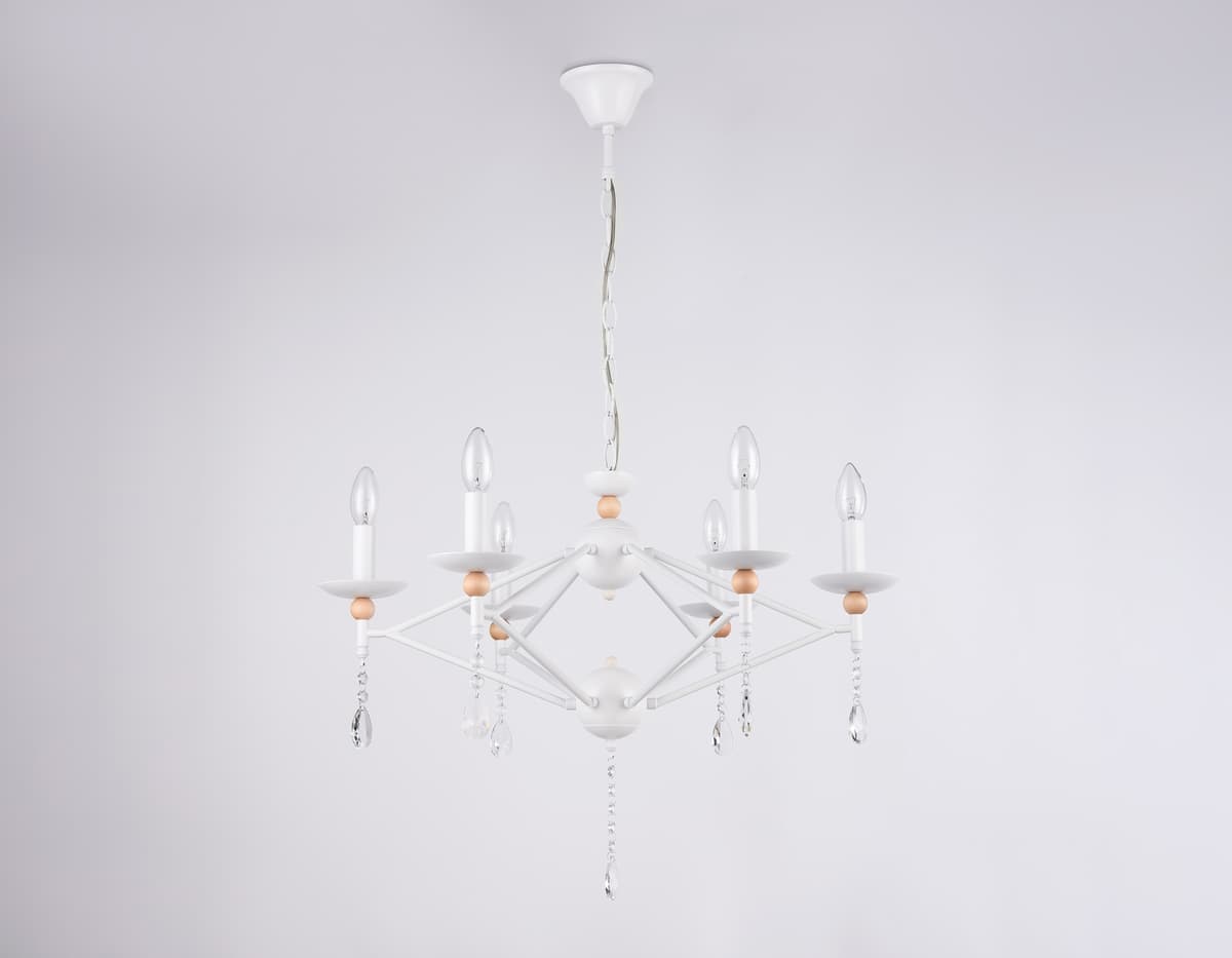 Подвесная люстра TR9596/6 WH белый E14/6 max 40W D660*880 Ambrella Light 10