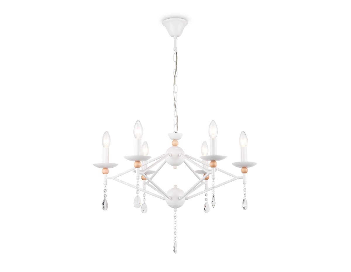 Подвесная люстра TR9596/6 WH белый E14/6 max 40W D660*880 Ambrella Light 6