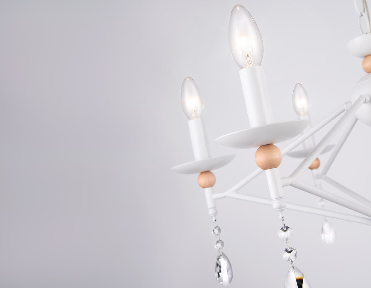 Подвесная люстра TR9596/6 WH белый E14/6 max 40W D660*880 Ambrella Light 7