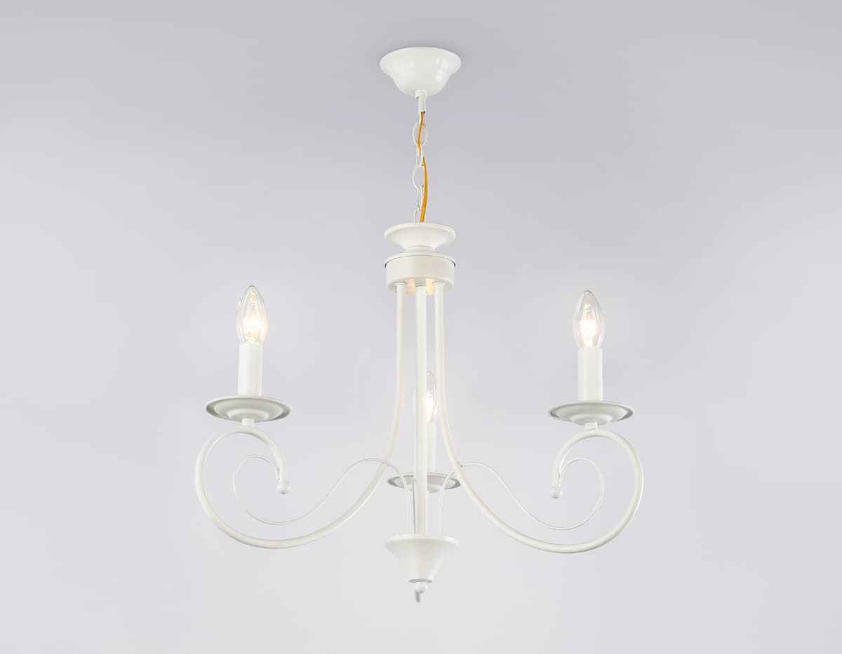 Подвесная люстра TR9605/3 WH белый E14/3 max 40W D560*650 Ambrella Light 13