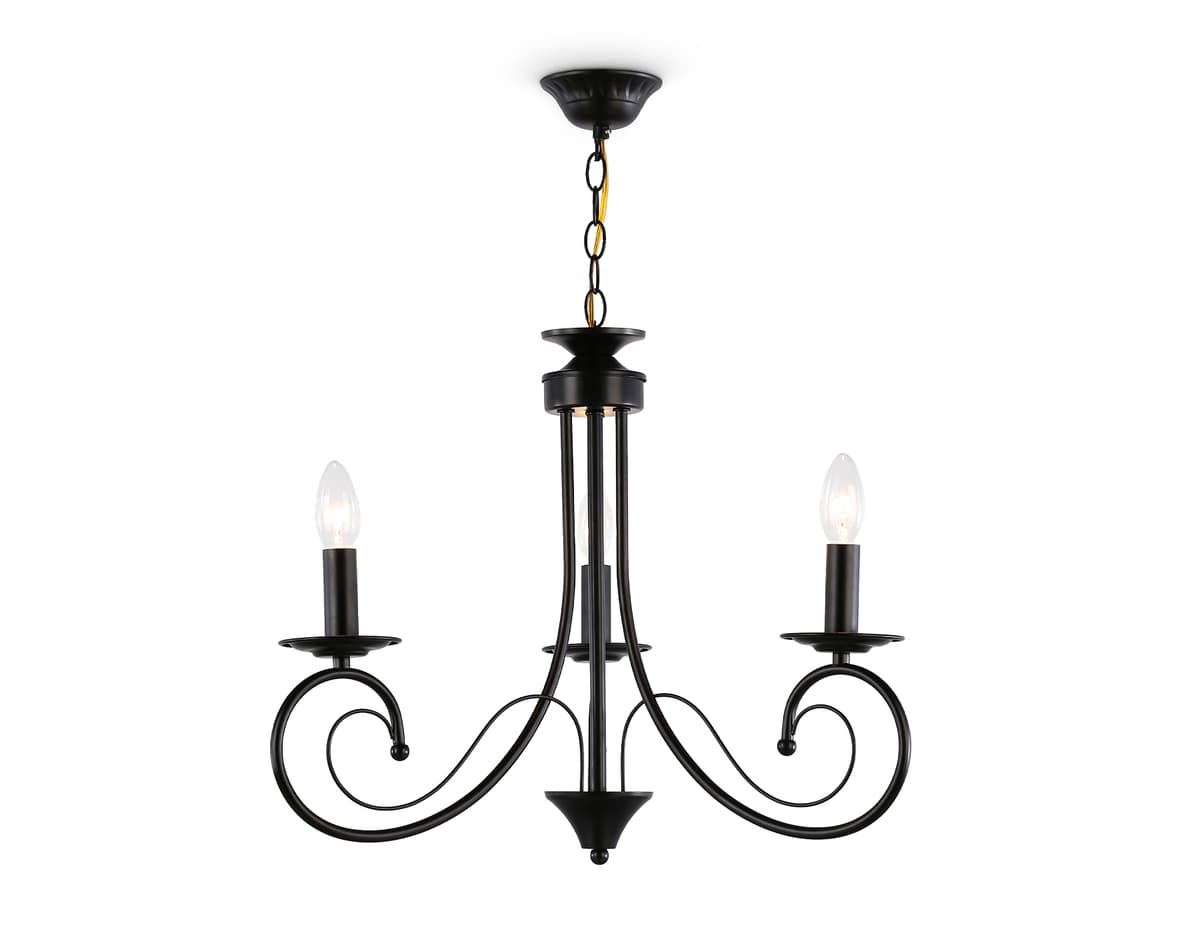 Подвесная люстра TR9606/3 BK черный E14/3 max 40W D560*650 Ambrella Light 12