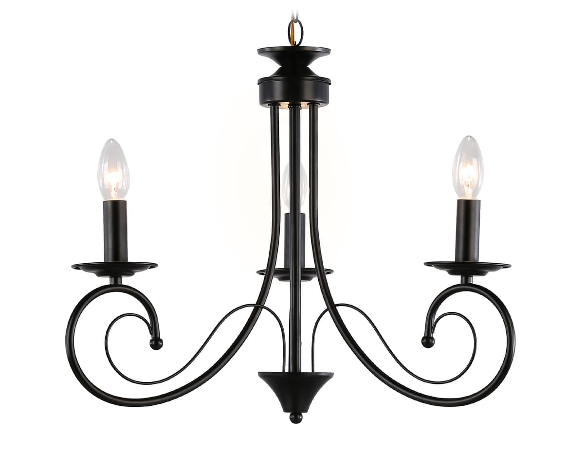 Подвесная люстра TR9606/3 BK черный E14/3 max 40W D560*650 Ambrella Light 9