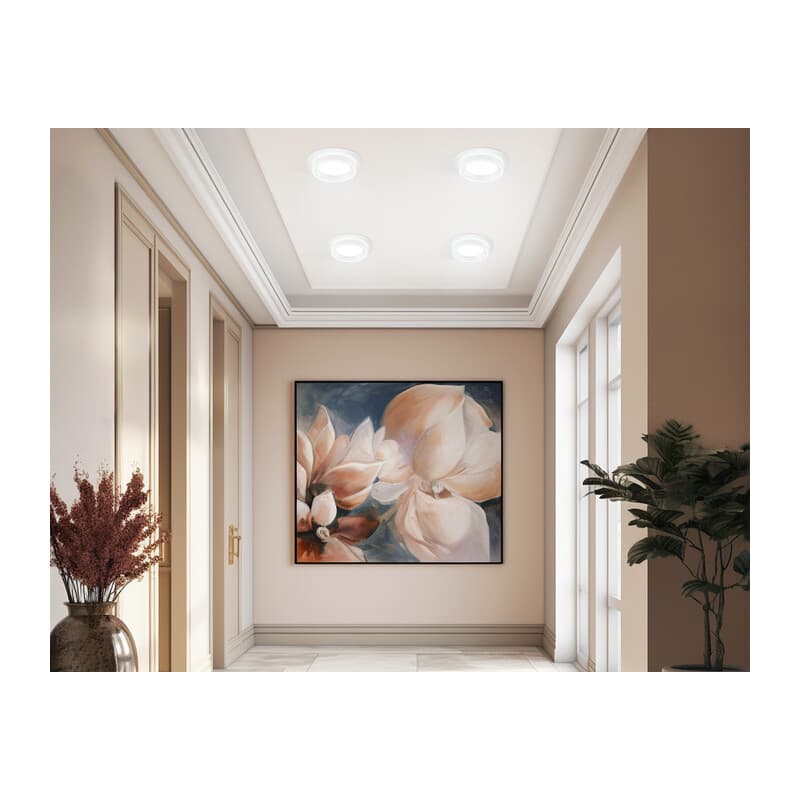Светильник встраиваемый со сменной лампой GX70 TU5205 WH белый IP20 GX70 D150*52 Ambrella Light 13